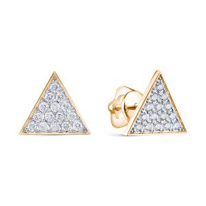 Пусеты с бриллиантами