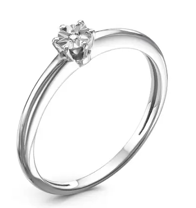 Кольцо с бриллиантом