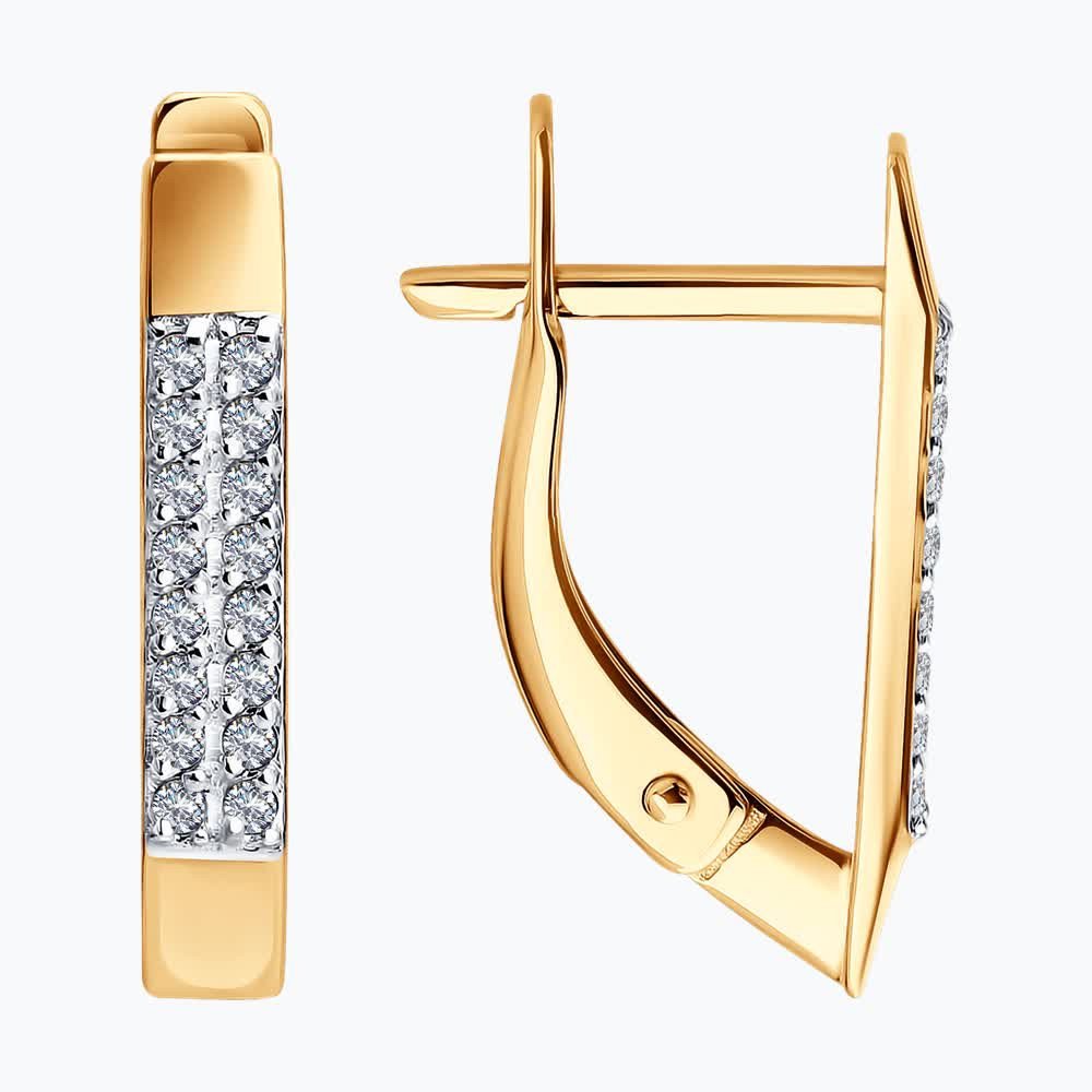 Серьги с бриллиантами 51-220-01071-1 №25 39