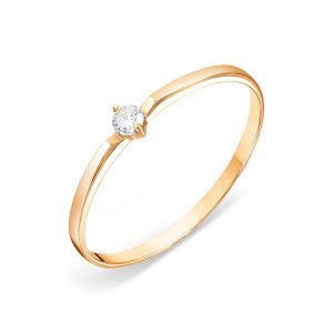 Кольцо с бриллиантом