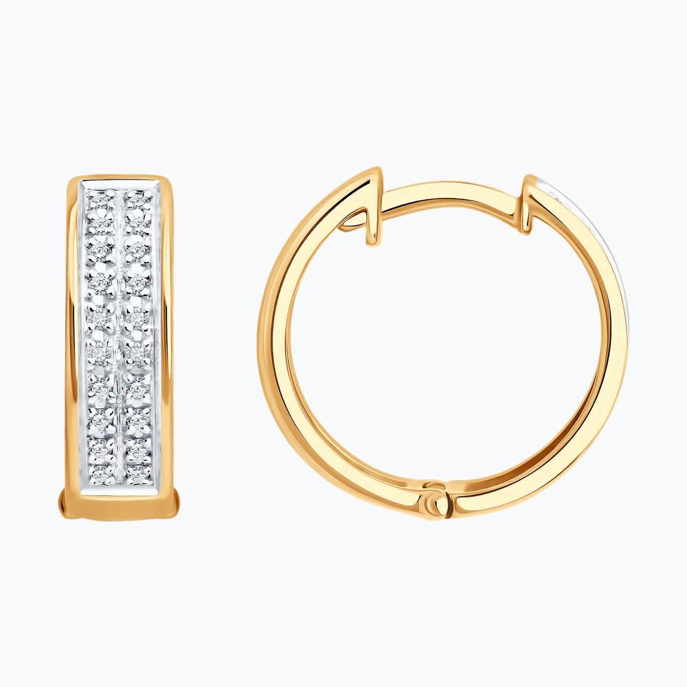 Серьги с бриллиантами 51-220-02929-1 №25 80