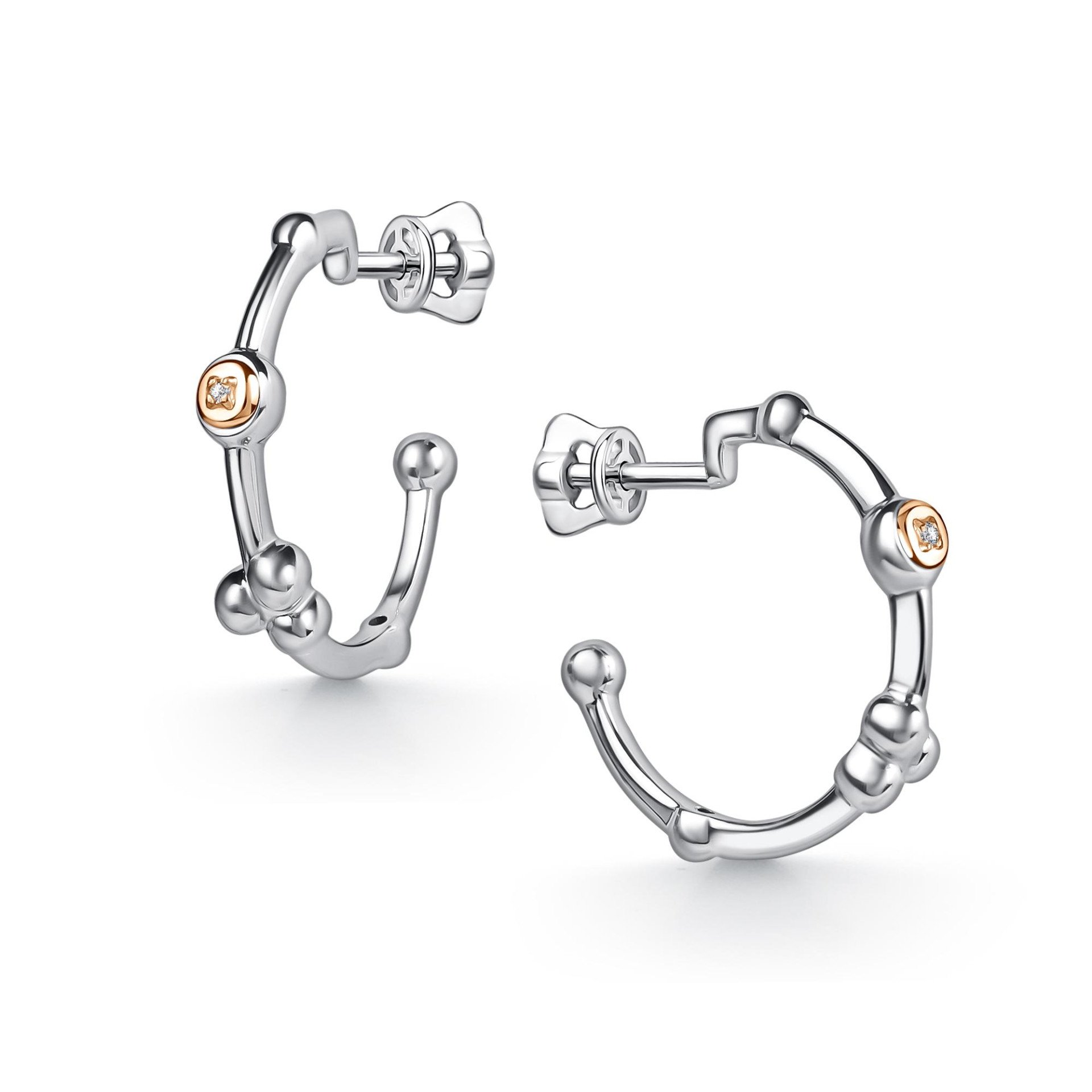 Серьги с бриллиантами 02-5363/000Б-00