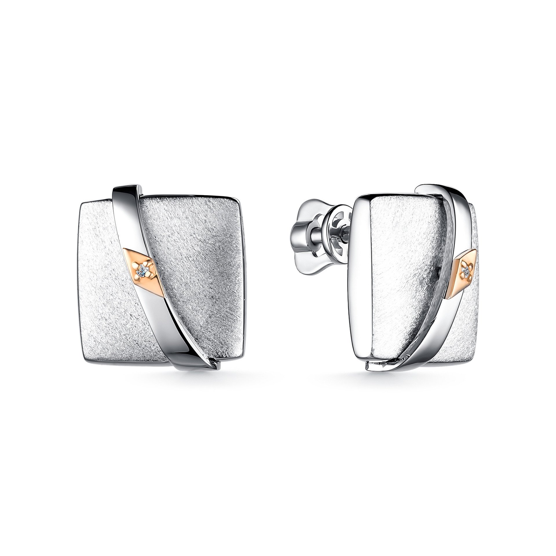 Серьги с бриллиантами 02-3501/000Б-00