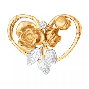 Подвеска с бриллиантом