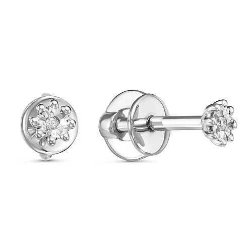 Пусеты с бриллиантами