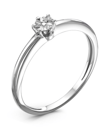 Кольцо с бриллиантом 01-10-5013(с)