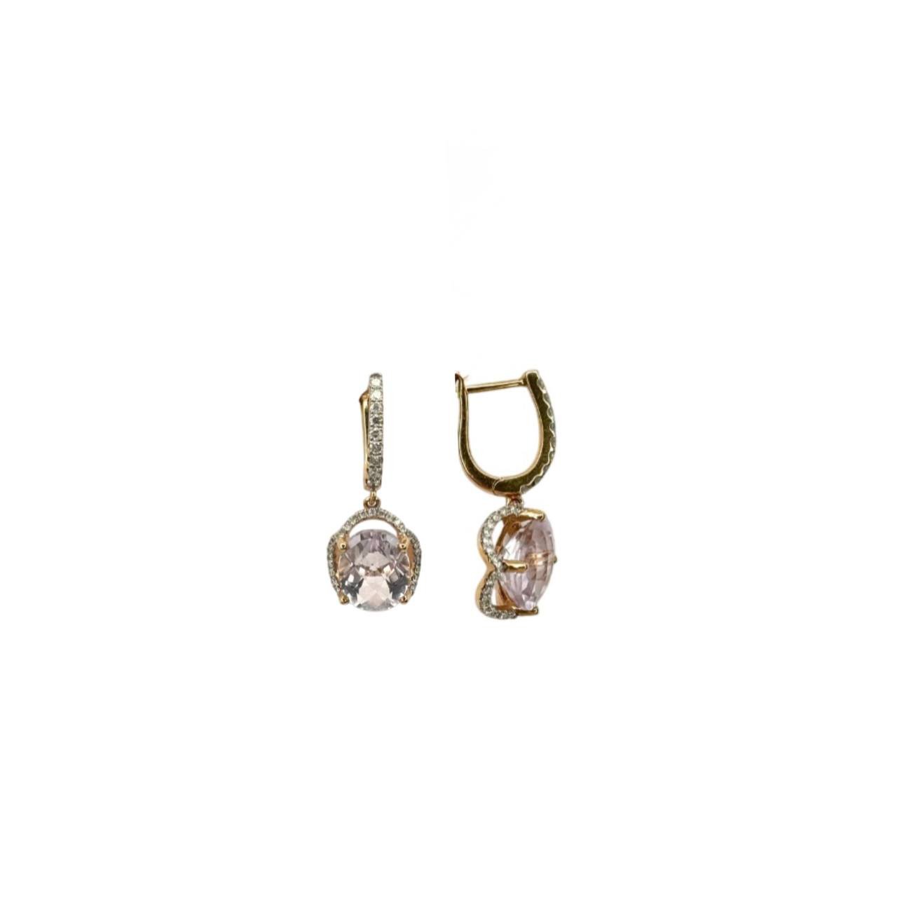 Серьги с бриллиантами ME31880-WD-PAM-RG