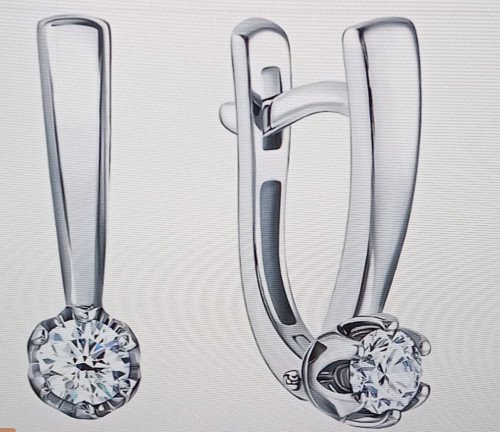 Серьги с бриллиантами