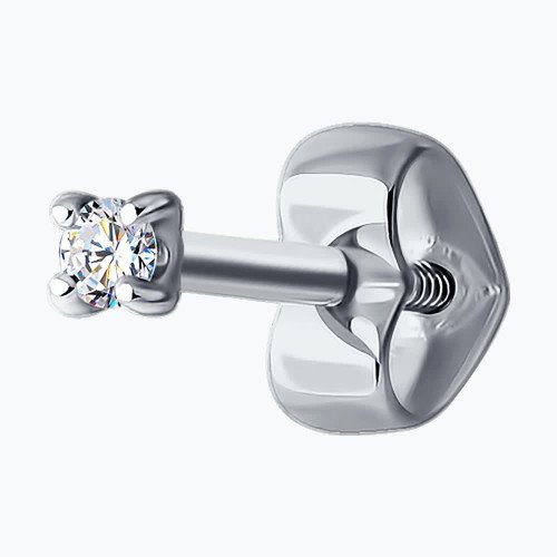 Серьга с бриллиантом