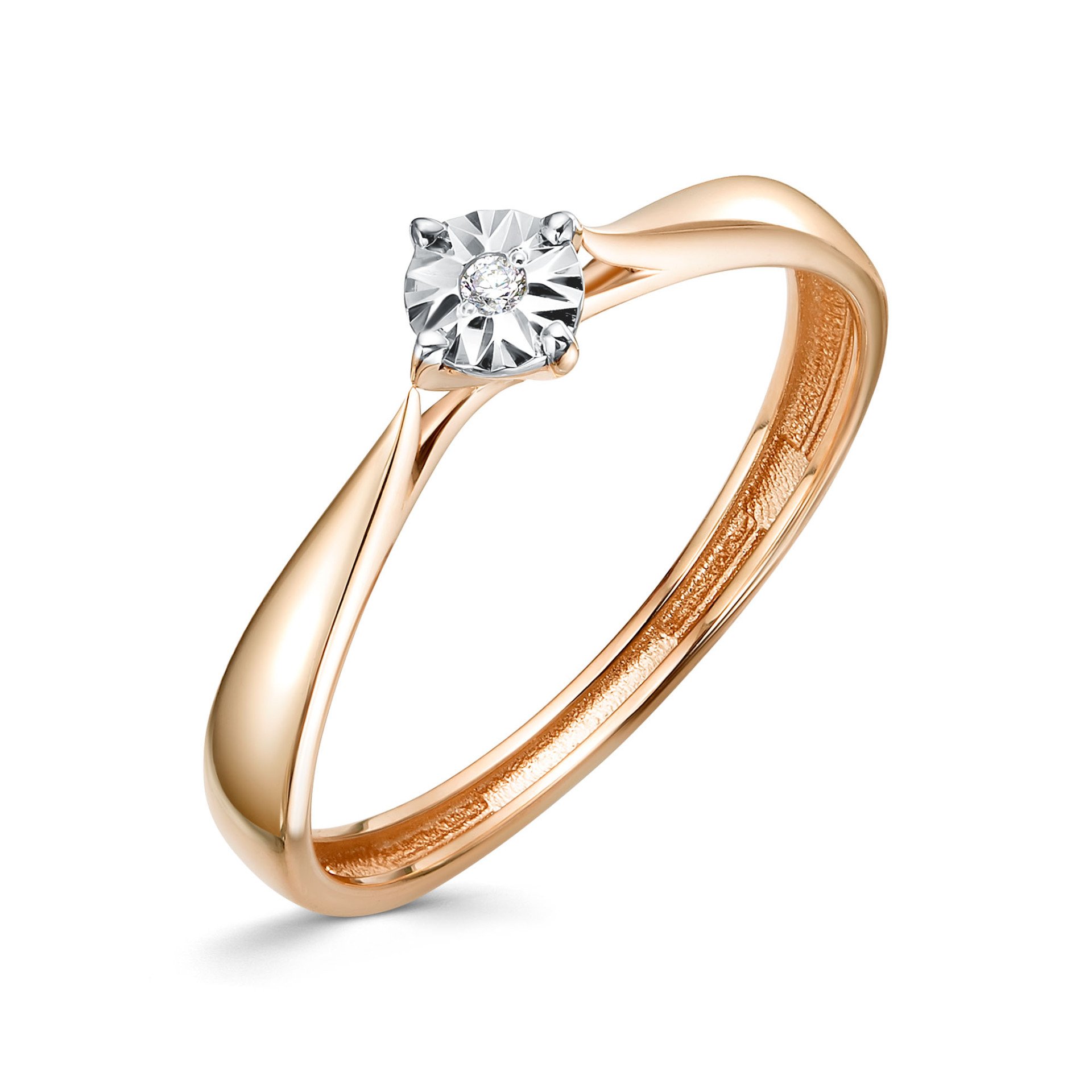 Кольцо с бриллиантом 01-01109-05-001-02-01