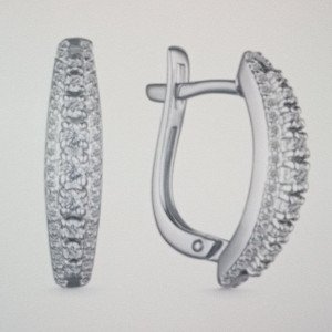 Серьги с бриллиантами