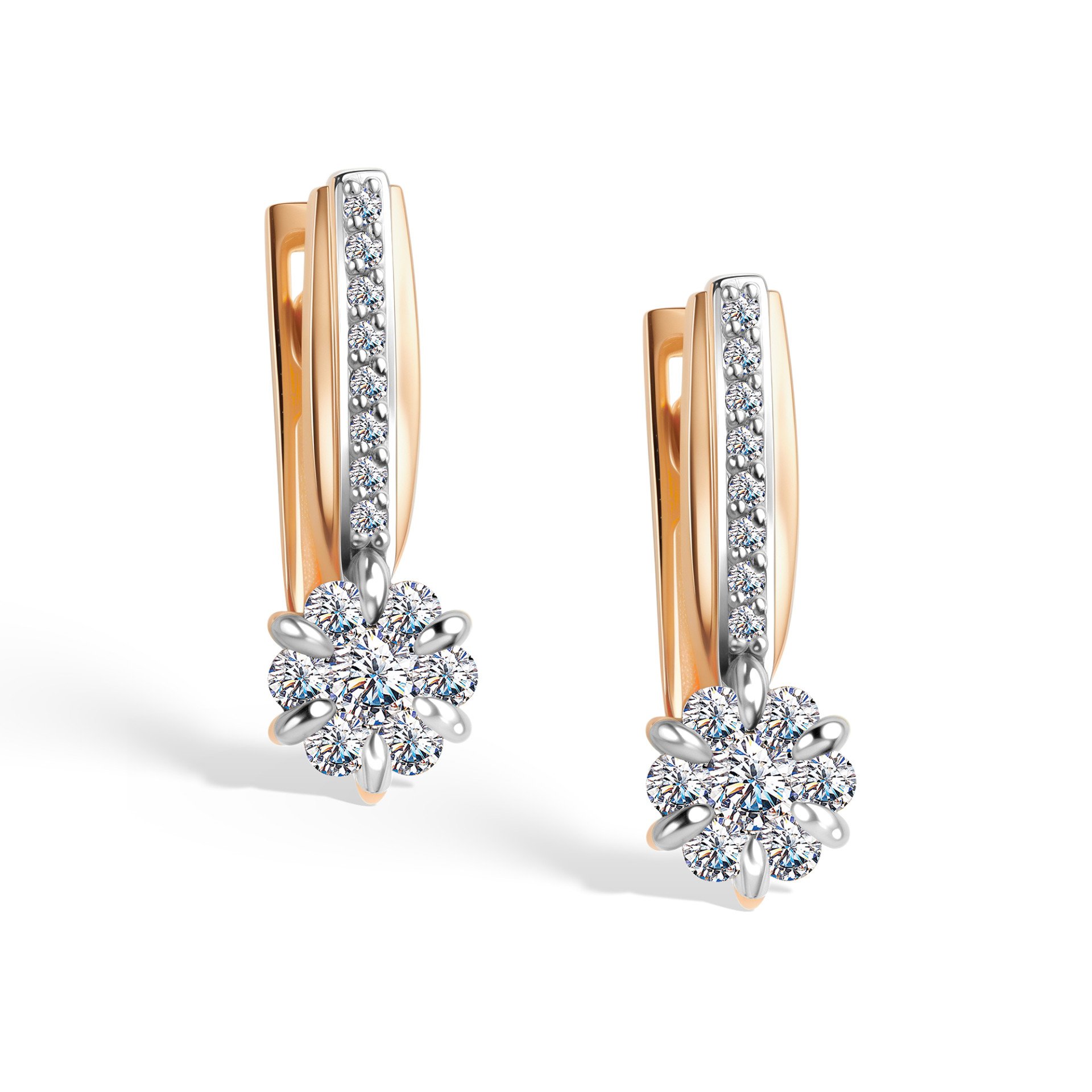 Серьги с бриллиантами 25952-100