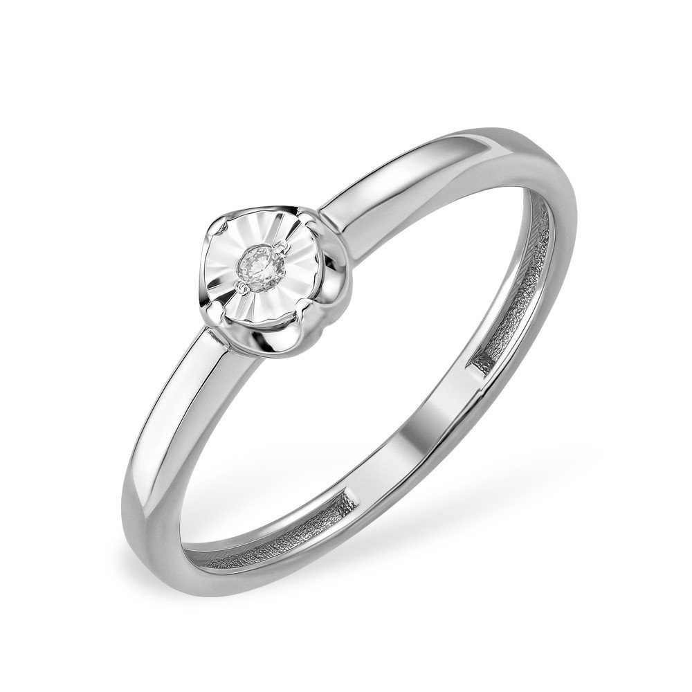 Кольцо с бриллиантом К35120417