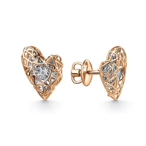 Пусеты с бриллиантами