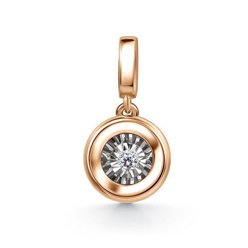 Подвеска с бриллиантом