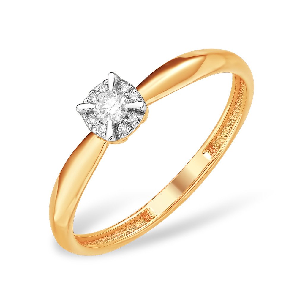 Кольцо с бриллиантом К33120216