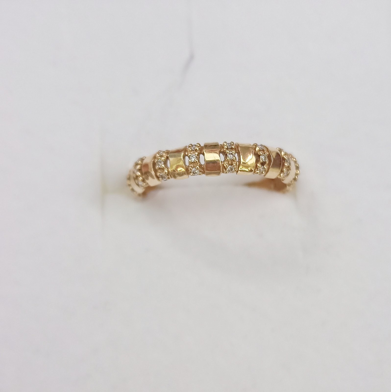Кольцо обручальное с бриллиантами 11504