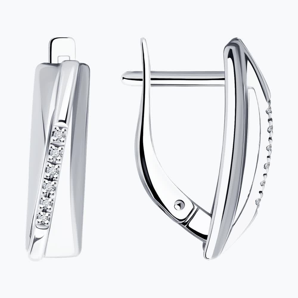 Серьги с бриллиантами 94-220-01746-1