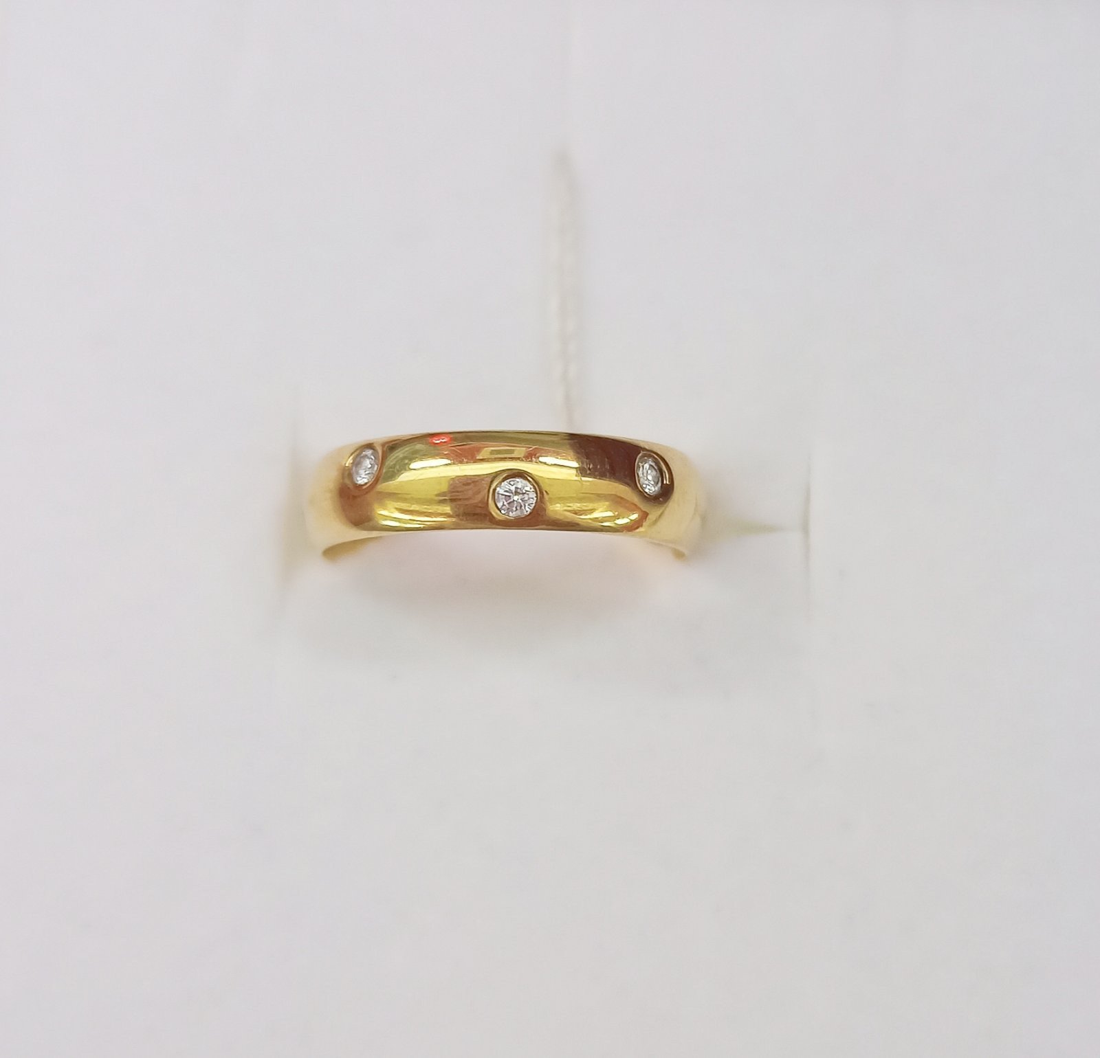 Кольцо обручальное с бриллиантами 336185