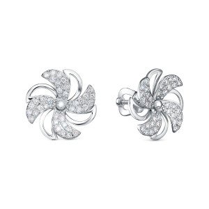 Пусеты с бриллиантами