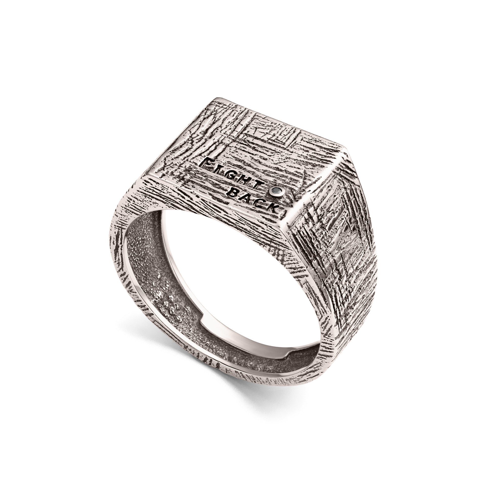 Печатка с бриллиантом 01-5395/00ЧБ-09