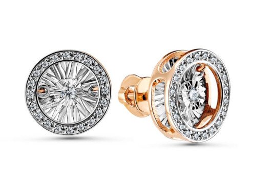 Пусеты с бриллиантами