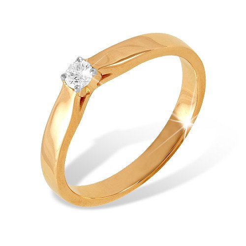 Кольцо с бриллиантом