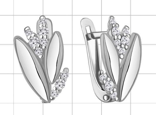 Серьги 49827А.5