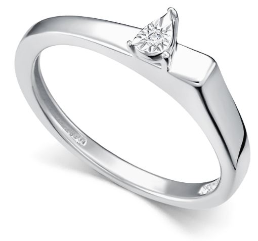 Кольцо с бриллиантом 01-5690/000Б-00