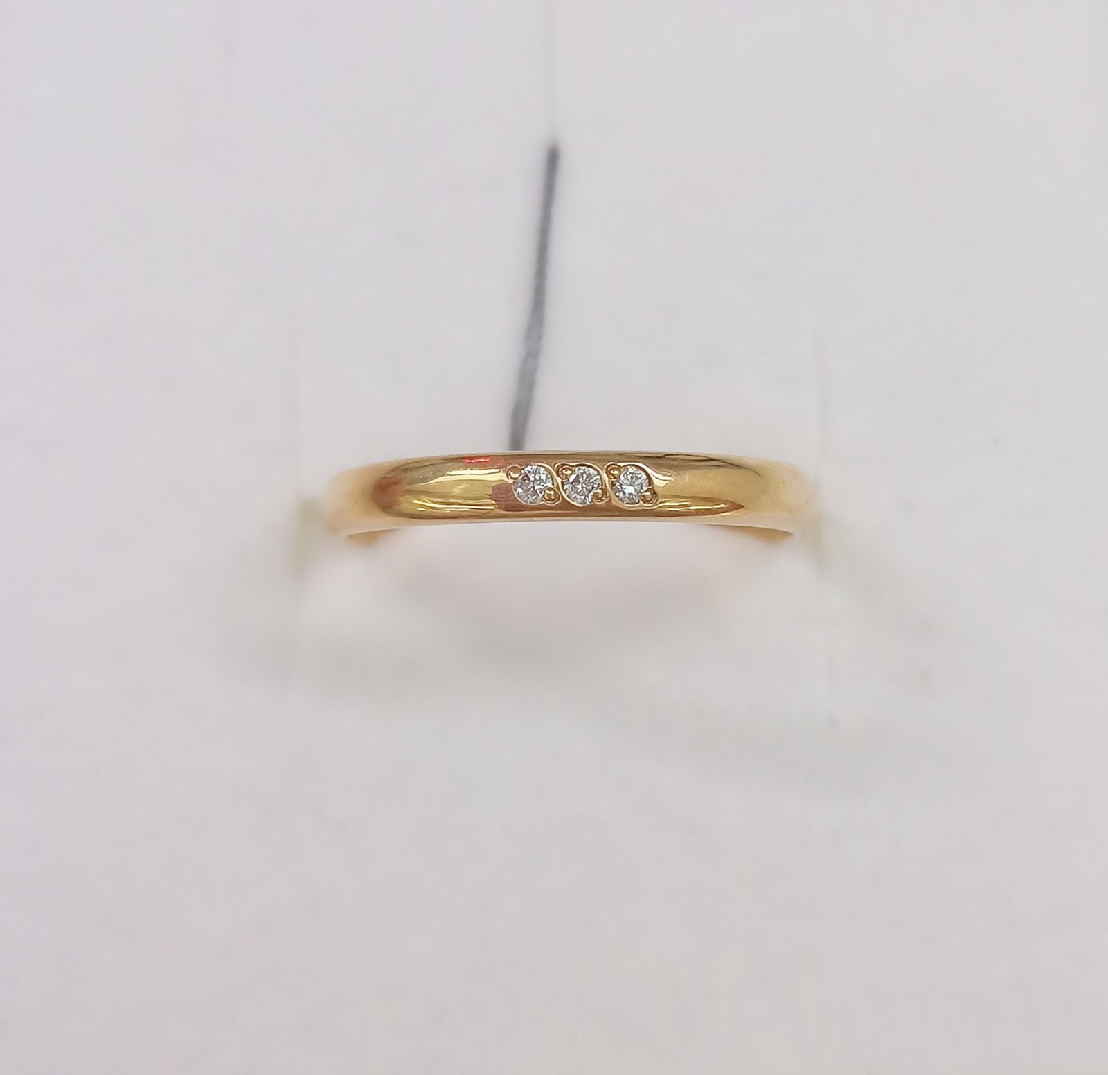 Кольцо обручальное с бриллиантами 111237-3