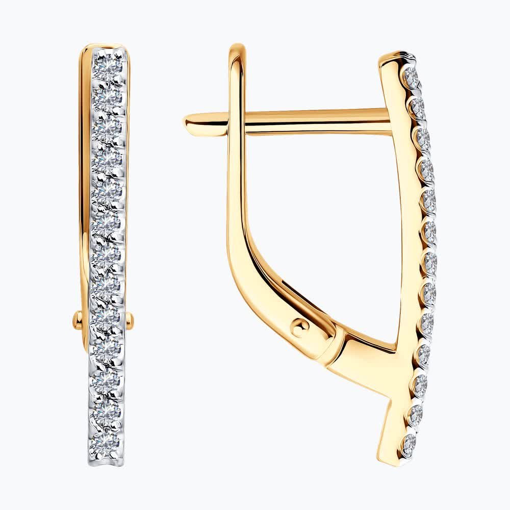 Серьги с бриллиантами 51-220-00913-1 №25 16