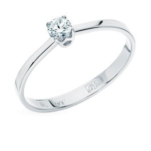 Кольцо с бриллиантом