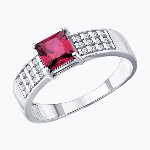 Кольцо с рубином