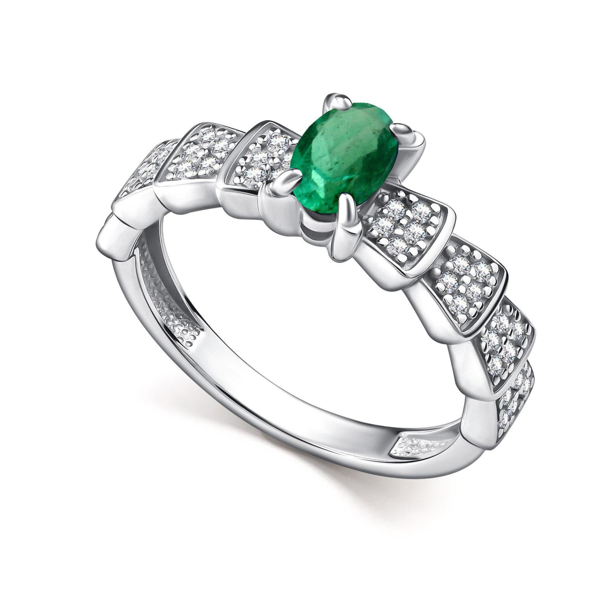 Кольцо с изумрудом 01-5186/000И-00