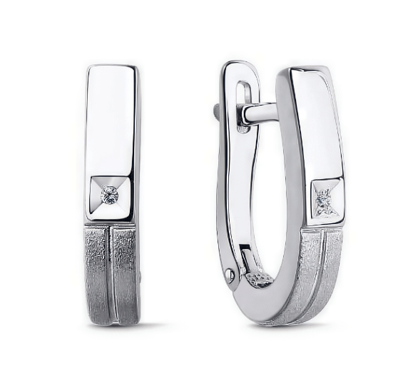 Серьги с бриллиантами 02-3884/000Б-00