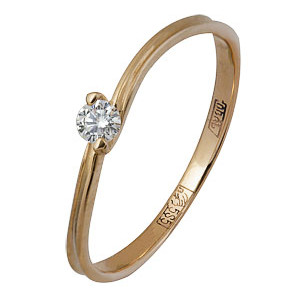 Кольцо с бриллиантом