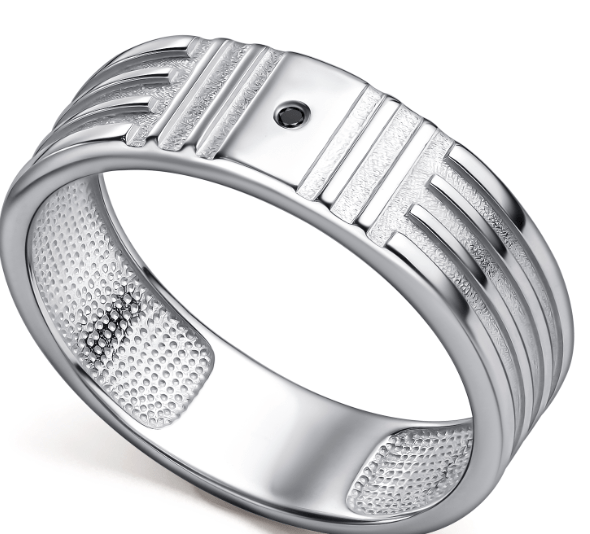 Кольцо с бриллиантом 01-5794/00ЧБ-00