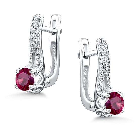 Серьги с рубинами 02-5183/000Р-00
