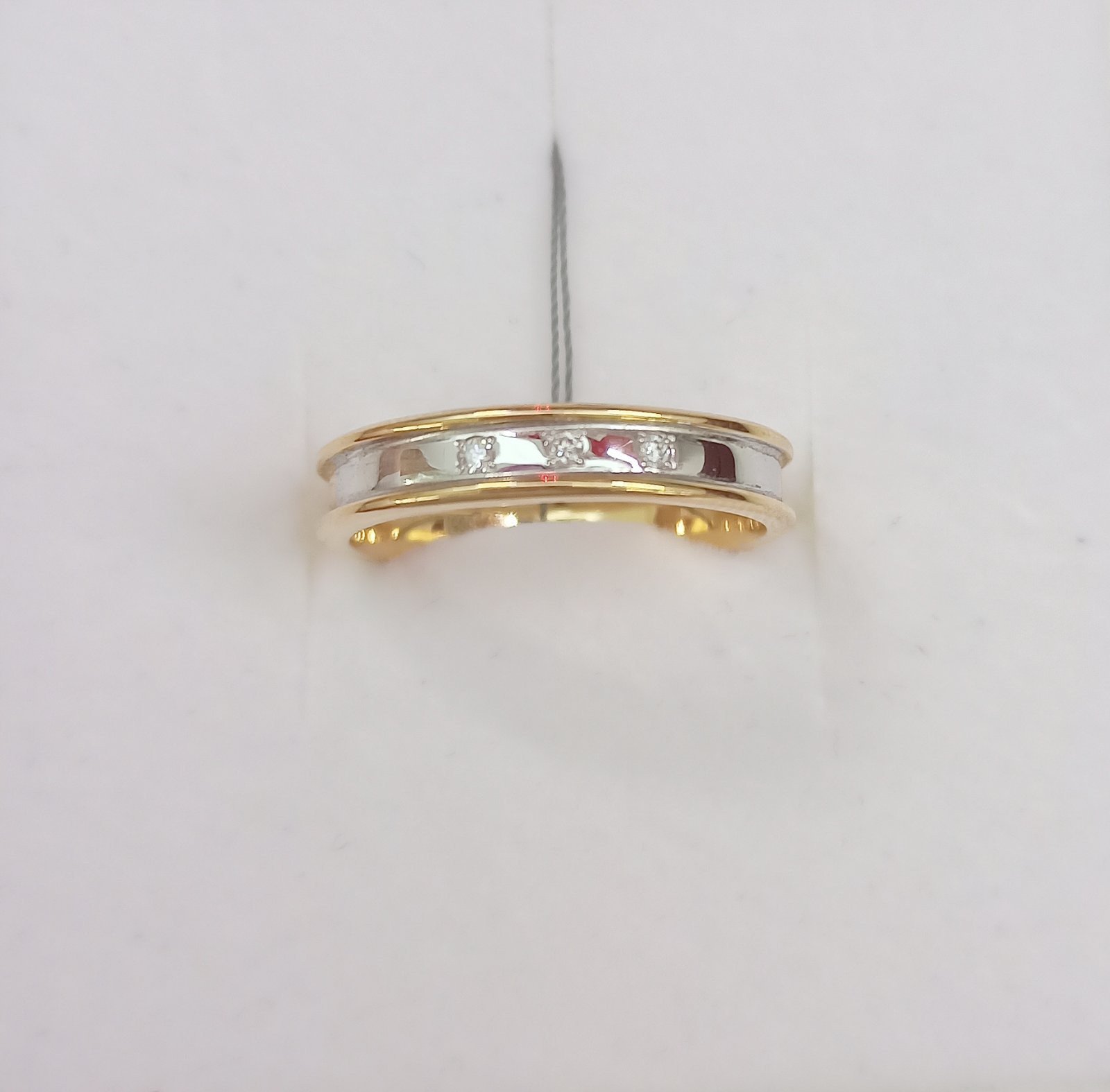 Кольцо обручальное с бриллиантами 410017.13