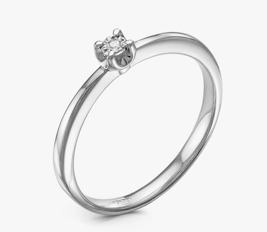 Кольцо с бриллиантом 01-10-5352(с)