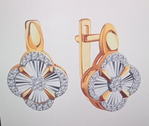 Серьги с бриллиантами