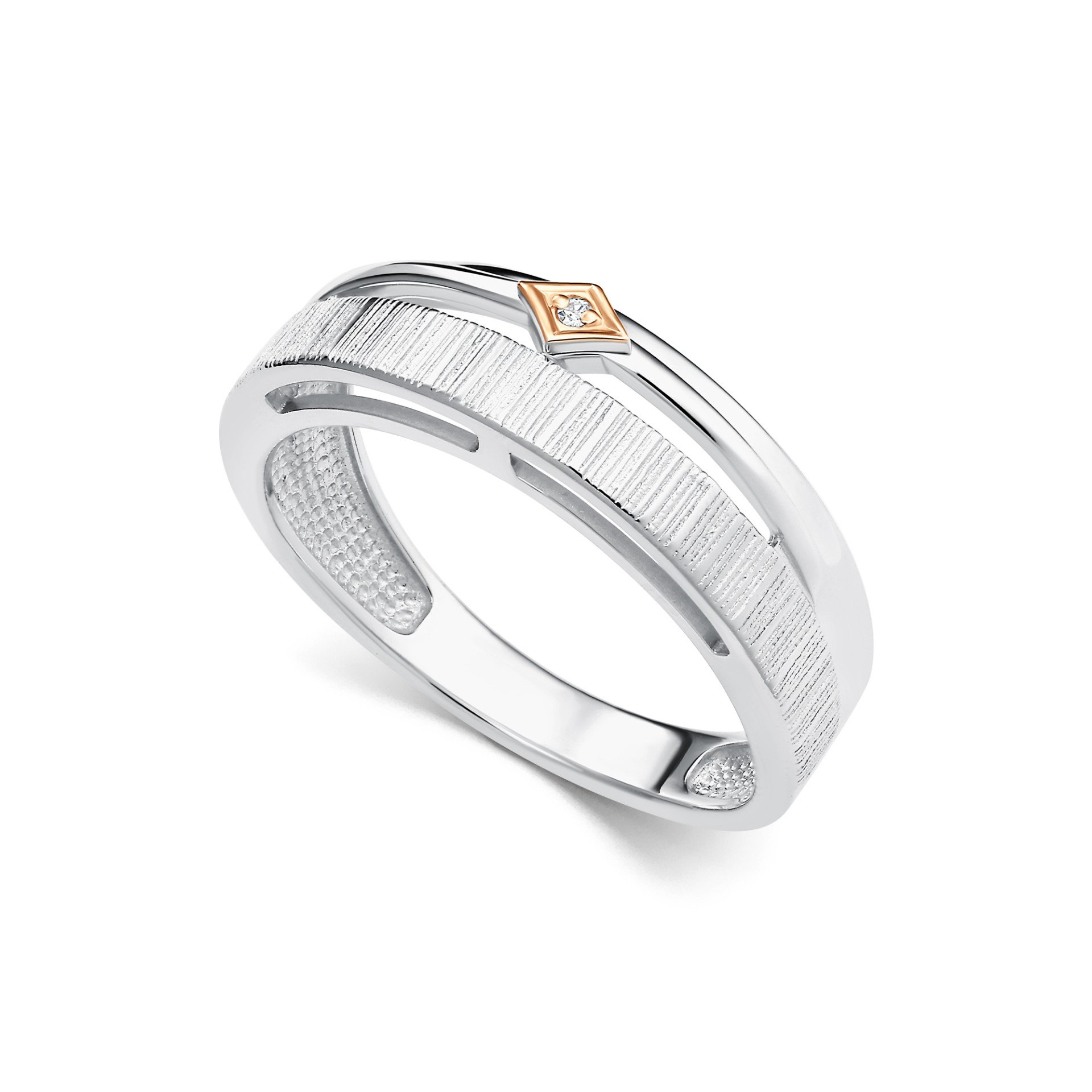 Кольцо с бриллиантом 01-5471/000Б-00