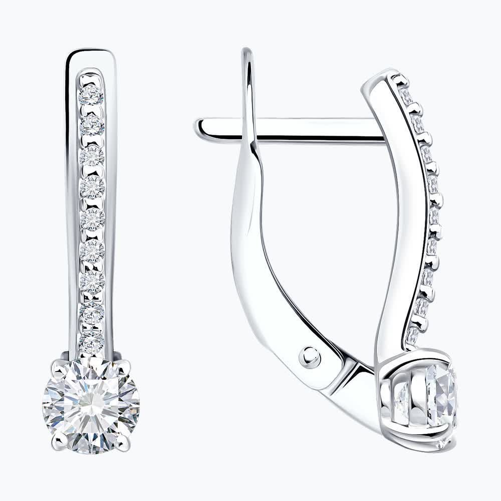 Серьги с бриллиантами 86020024