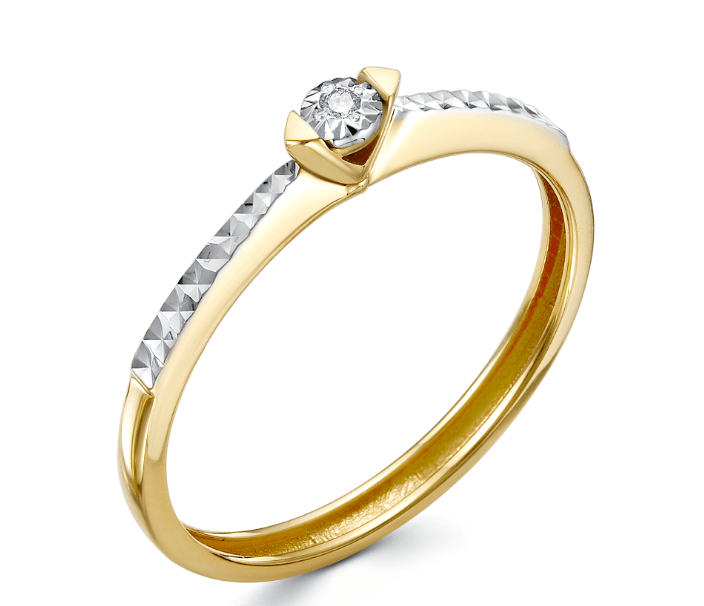 Кольцо с бриллиантом 01-01086-05-001-02-01