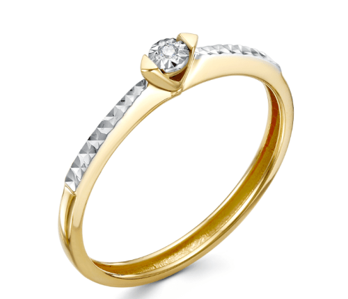 Кольцо с бриллиантом