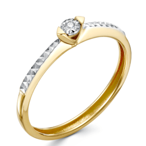 Кольцо с бриллиантом