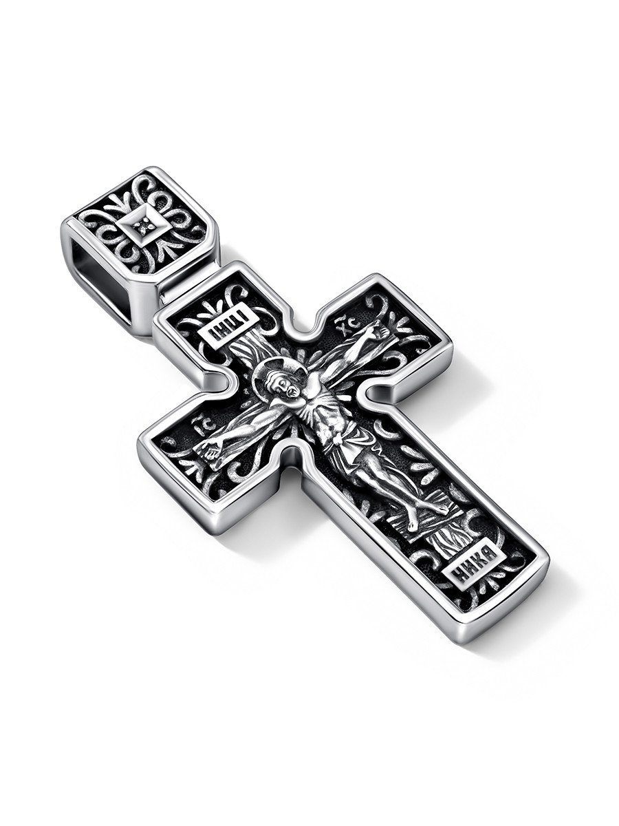 Крест с бриллиантом 03-4750/000Б-09