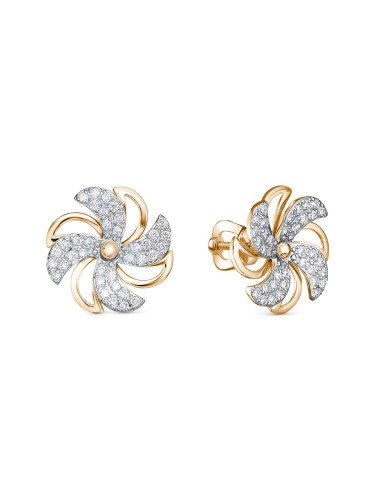 Пусеты с бриллиантами