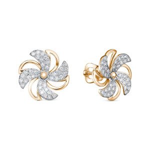 Пусеты с бриллиантами