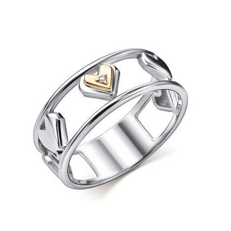 Кольцо с бриллиантом 01-5525/000Б-00